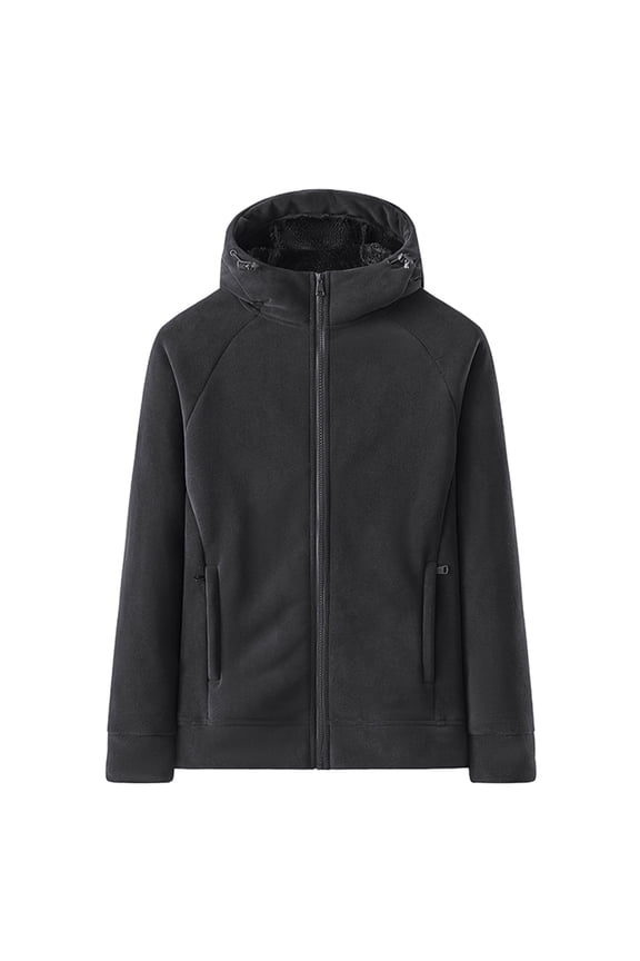 Men's All-Season Hooded Winter Coat with Full-Zip Closure and Comfortable Fit for Outdoor Adventures Casual Wear and Daily Activities