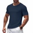 thumbnail image 1 of Paiwinds Men's Athletic Short Sleeve Shirt & Workout Tee, Solid Color Quick-Dry Breathable Top for Exercise, Running, and Casual Use, Extended Sizes Available, 1 of 7