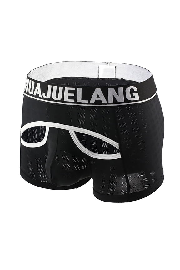 Men's Boxer Shorts with U-Pouch - Breathable Polyester Blend, Slim Fit Comfortable & Alluring Everyday Underwear