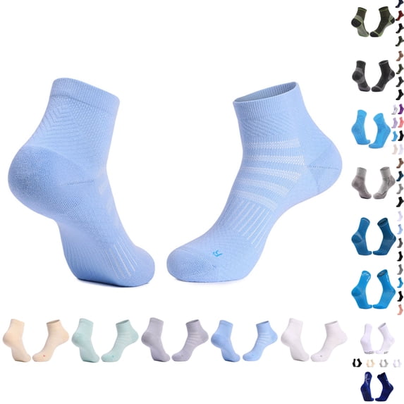 Paiwinds Men's Breathable Sports Ankle Socks for Cycling Running Casual Daily Wear One Size