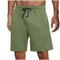 thumbnail image 1 of Paiwinds Men's Casual Chino Shorts with Pockets Elastic Waist Drawstring Summer Lounge Pants Home Shorts, 1 of 8