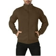 thumbnail image 1 of Paiwinds Men's Casual Zipper Cardigan, Solid Color Stand Collar with Arm Zipper Details and Pocket. Hoodless Full Zip Design, Lightweight and Versatile for Everyday Wear, 1 of 8