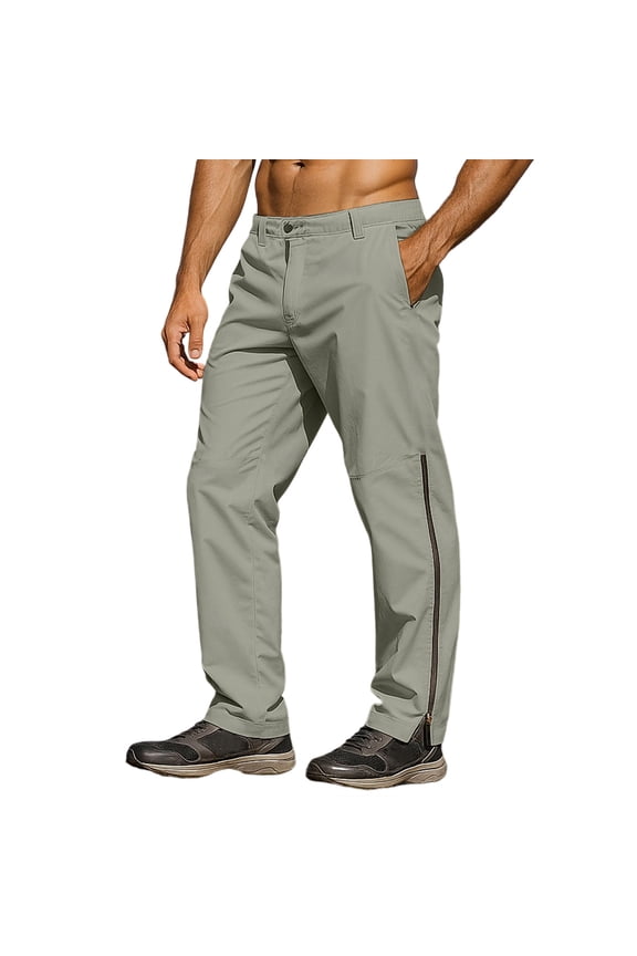 Men's Cuffed Jogger Pants Lamb Wool Fleece Lined Warm with Elastic Waist for Winter, Cold Weather, Casual Comfort and Daily Wear