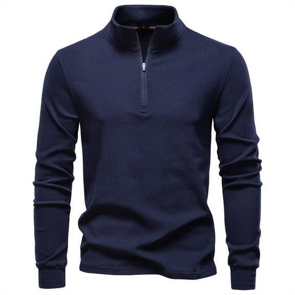 Paiwinds Men's German Velvet Thermal Base Layer, Warm Quarter Zip Stand Collar Long Sleeve Top, Soft Brushed Fleece Lined Shirt for Cold Weather