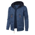 thumbnail image 1 of Paiwinds Men's Hooded Windbreaker with Full Zip Closure, Solid Color Design, Nylon Spandex Blend, Water Repellent Properties, Lightweight Wind Protection for Outdoor Activities and Running, 1 of 6