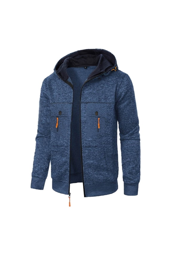 Men's Hooded Windbreaker with Full Zip Closure, Solid Color Design, Nylon Spandex Blend, Water Repellent Properties, Lightweight Wind Protection for Outdoor Activities and Running