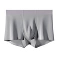 thumbnail image 1 of Paiwinds Men's Ice Silk Boxers, Seamless Breathable Four-Corner Shorts, Made from Polyester, Loose Fit for Summer, Beach, and Home Wear, 1 of 9