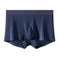 thumbnail image 1 of Paiwinds Men's Ice Silk Boxers, Seamless Breathable Four-Corner Shorts, Made from Polyester, Loose Fit for Summer, Beach, and Home Wear, 1 of 9
