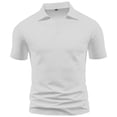 thumbnail image 1 of Paiwinds Men's Waffle Knit Golf Shirt - Short Sleeve Turndown Collar, Textured Breathable Casual Golf Top, Polyester Blend Summer Business Casual, 1 of 8