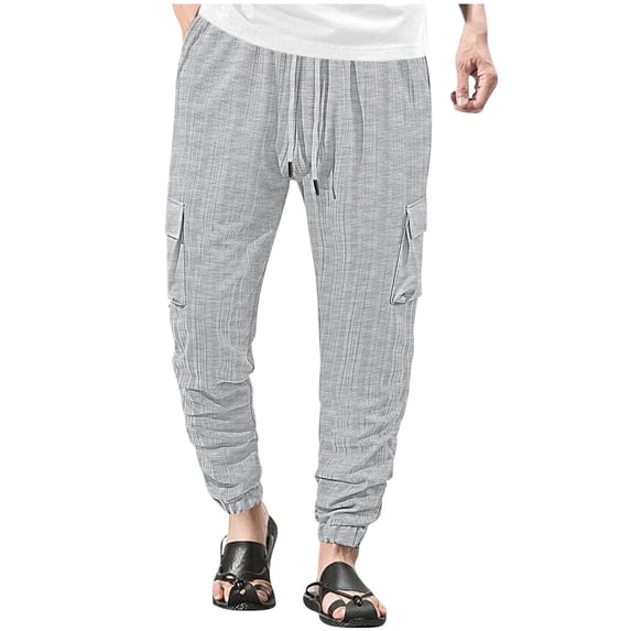 Paiwinds Men's Lightweight Athletic Pants with a Flexible Elastic Waist, Breathable Cuffed Ankle Design and Unrestricted Movement for Warm Weather Sports and Activities