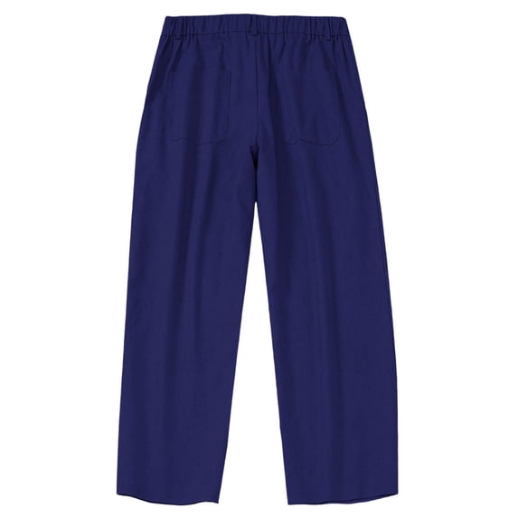 Paiwinds Men's Linen Double Pleated Oversized Trousers Button Zipper Multi-Pockets Casual Loose Fit Pants For Daily Outdoor Hiking Work