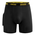 thumbnail image 1 of Paiwinds Men's Long Underwear Shorts with Side Pocket Breathable Athletic Boxer Briefs Fitness Running Sports Trunks, 1 of 8