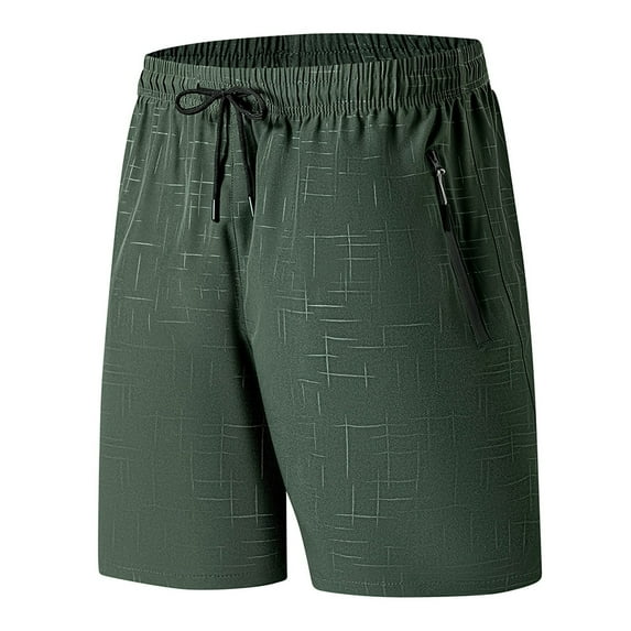 Paiwinds Men's Loose Fit Ice Silk Running Shorts with Pockets Nylon Spandex Drawstring Quick Dry