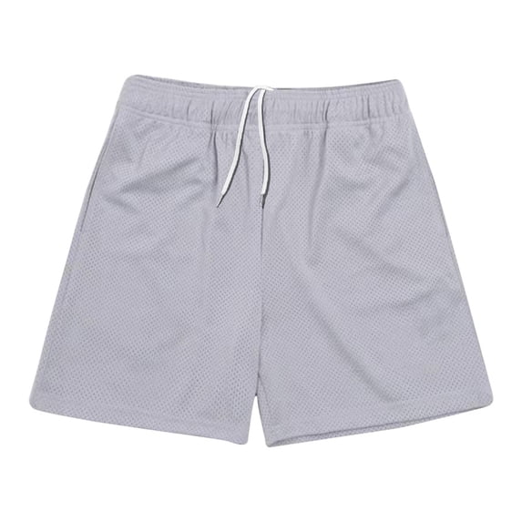 Paiwinds Men's Mesh Beach Shorts with Pockets Elastic Waist Drawstring Quick Dry Summer Surfing Shorts