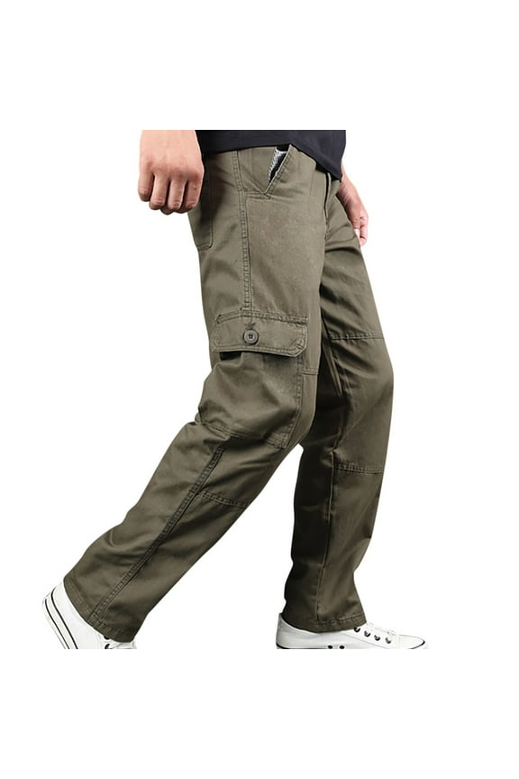 Men's Multi-Pocket Work Shirt with Elastic Waist, Functional Design for Casual and Work Wear, Comfortable for Daily Activities