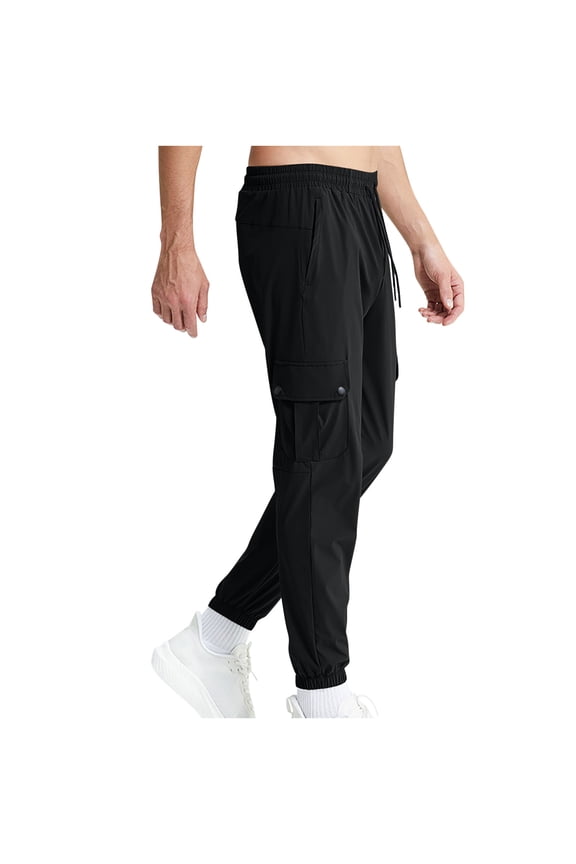 Men's Multi-Pocket Work Shirt with Elastic Waist, Functional Design for Work and Casual Wear, Comfortable for Daily Use