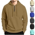 thumbnail image 1 of Paiwinds Men's Nylon Quarter Zip Hoodie, Lightweight & Breathable Long Sleeve Pullover for Summer, Fast-Drying Sportswear with Stretch for Outdoor Activities, 1 of 7
