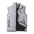 thumbnail image 1 of Paiwinds Men's Padded Gilet Vest Stand Collar Comfort Fit Casual Wear Lightweight Design Warm Layering for Cold Weather Outdoor and Daily Use, 1 of 3