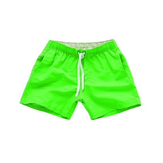 Paiwinds Men's Quick Dry Beach Shorts Loose Fit Drawstring Elastic Waist Summer Swim Trunks