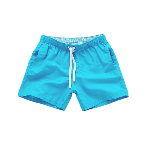 Paiwinds Men's Quick Dry Beach Shorts Loose Fit Drawstring Elastic Waist Summer Swim Trunks