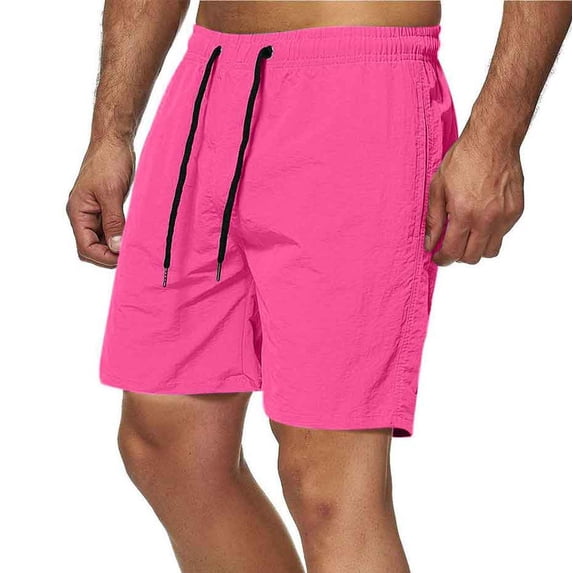 Paiwinds Men's Quick Dry Beach Shorts Nylon Spandex Drawstring Elastic Waist Summer Swim Trunks