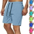 thumbnail image 1 of Paiwinds Men's Quick Dry Beach Shorts Nylon Spandex Drawstring Elastic Waist Summer Swim Trunks, 1 of 9