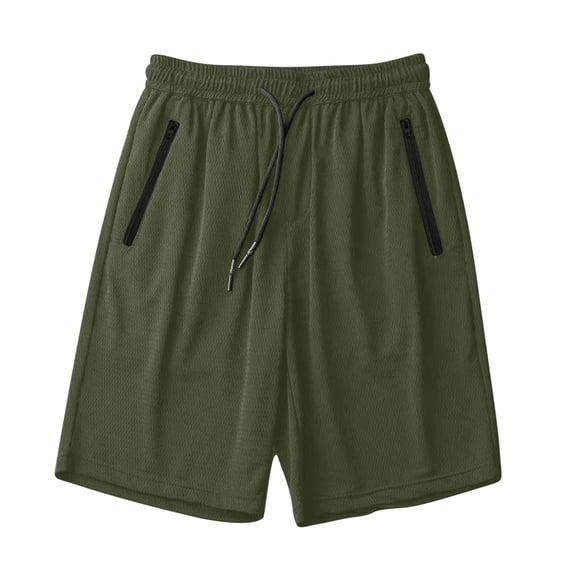 Paiwinds Men's Quick Dry Running Shorts with Pockets Mesh Elastic Waist Drawstring Breathable Sports