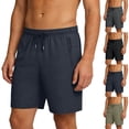 thumbnail image 1 of Paiwinds Men's Quick Dry Running Shorts with Zipper Pockets Nylon Elastic Waist Drawstring Sports Pants, 1 of 9