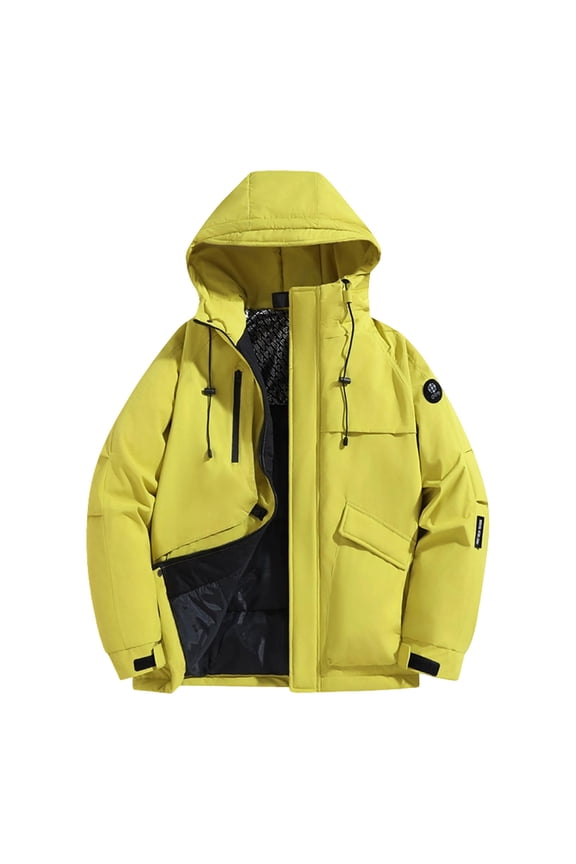 Men's Reliable Waterproof Windproof Hooded Storm Jacket with Multiple Pockets and Breathable Comfort for Outdoor Hiking Camping and Daily Activities