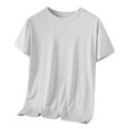 thumbnail image 1 of Paiwinds Men’s Round Neck Solid Short Sleeve Tee Polyester Lightweight Summer,Casual Daily Relaxed,S-5XL 5 Colors, 1 of 8