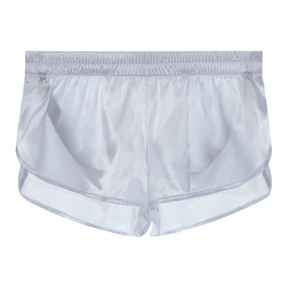 Paiwinds Men's Satin Boxer Shorts Casual Elastic Mid-Waist Sleepwear Lounge Shorts Underwear