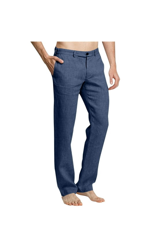 Men's Smart-Casual Cropped Pants with Elastic Waist and Streamlined Pockets for a Polished Everyday Look