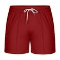 thumbnail image 1 of Paiwinds Men's Solid Beach Shorts with Pockets Elastic Waist Drawstring Quick Dry Summer Swim Trunks, 1 of 9