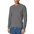 thumbnail image 1 of Paiwinds Men's Solid Color Crew Neck Pullover Sweatshirt, Long Sleeve Round Neck Blouse with Shoulder Design, Soft Comfortable Top for Daily Casual Wear and Leisure Activities, 1 of 7