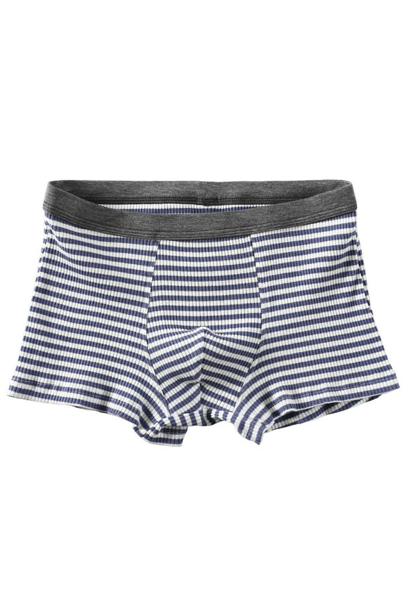 Men's Striped Briefs, Fashion Breathable Close-fitting Underwear, Made from Cotton, Ventilated Slim Fit for Stylish Daily Wear