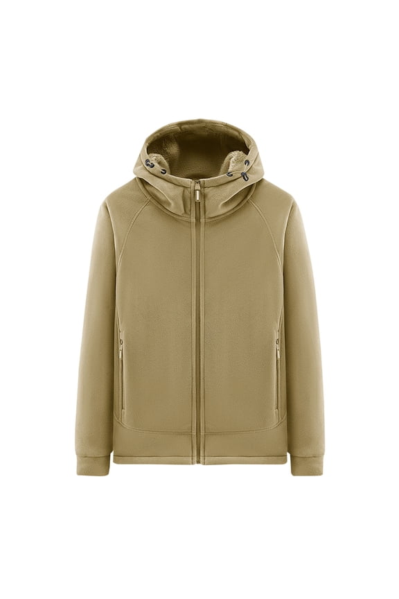 Men's Trail-Ready Mountaineering Jacket with Full-Zip Hooded Design and Utility Pockets - Built for Backcountry Trekking, Summit Hikes, and Wilderness Exploration