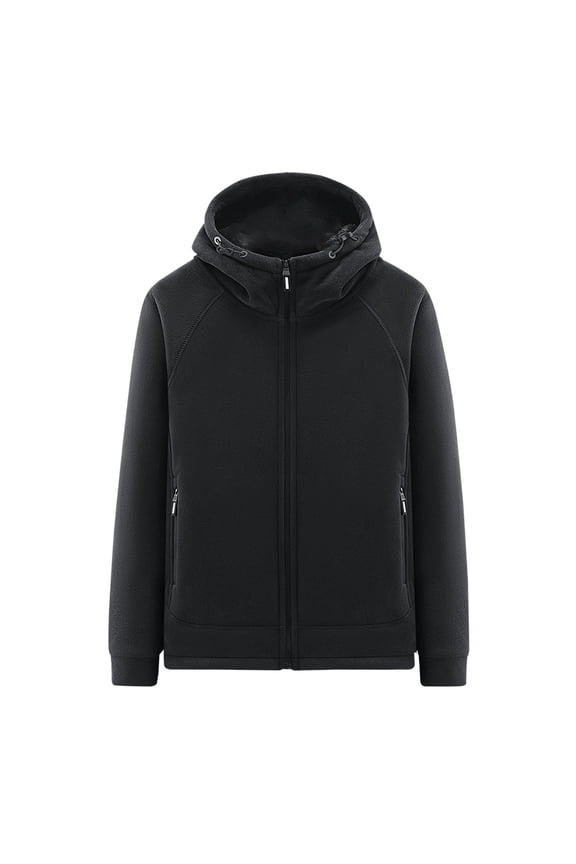 Men's Trail-Ready Mountaineering Jacket with Full-Zip Hooded Design and Utility Pockets - Built for Backcountry Trekking, Summit Hikes, and Wilderness Exploration