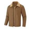 thumbnail image 1 of Paiwinds Men's Utility Jacket with Full Zip Closure, Lapel Collar Design, Solid Color, Long Sleeves and Multiple Pockets for Workwear, Daily Outings, and Outdoor Tasks, 1 of 5