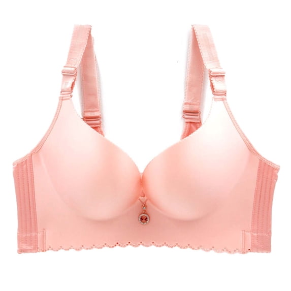 Paiwinds Plus Size Women's Wirefree Seamless Bra, Smooth Fabric Full Coverage Side Support for Comfort & Lift, Everyday Wear