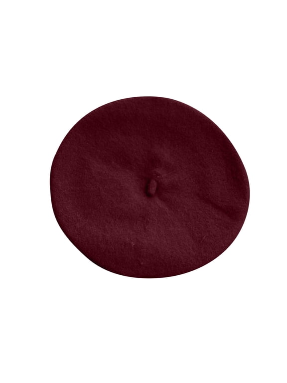 Toddler Kids Wool Beret Hat Stretch Beanie for Girls Boys, Soft French Artist Cap for 1-10 Years, Classic Solid Color Winter Painter Hat for Daily Wear and Parties