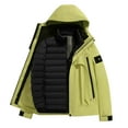 thumbnail image 1 of Paiwinds Unisex Heavyweight Winter Coat Full Zip Hooded Long Sleeve Solid Color Windproof Fleece Lined Parka with Multiple Pockets, 1 of 3