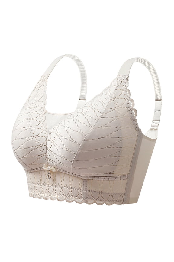 Woman's Lace Wireless Bra for BCD Cup Universal, Comfortable Siren Silhouette with Breathable Fabric and Gathering Support, No Underwire for Everyday Fashion