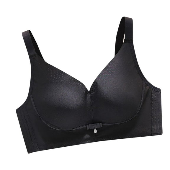 Paiwinds Woman's Large Size Rear Four Buckle Bra - No Underwire Breathable Adjustable Support for Fuller Figures Daily Comfort