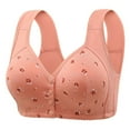 thumbnail image 1 of Paiwinds Woman's Solid Color Large Bra - Jacquard Vest Wide Strap No Underwire Breathable Support for Plus Size Women Daily Wear, 1 of 2