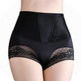 thumbnail image 1 of Paiwinds Women Fashion High Waist Hip Lift Belly Control Light Breathable Lace Trim Underwear Briefs for All Day, 1-Pack, Sizes M-2XL (Black, Beige, Coffee), 1 of 8