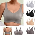 thumbnail image 1 of Paiwinds Bralette for Women Wide Strap Sports Wireless V-Neck Seamless Back Hook Comfortable Everyday Underwear, 1 of 7