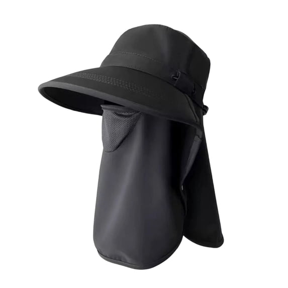 Paiwinds Women Sun Hat with Detachable Face Mask & Neck Flap, UPF 50+ Wide Brim Sun Visor for Outdoor Travel Fishing Hiking Gardening, Breathable Ice Silk Cooling Bucket Hat