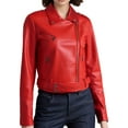 thumbnail image 1 of Paiwinds Women's Asymmetrical Jacket with Shortened Lapel and Offset Closure for Avant-Garde Style in Bold Outfits, 1 of 5
