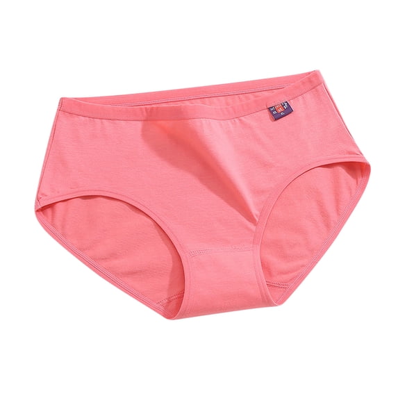 Paiwinds Women's Basic Elastic Cotton Briefs - Comfortable Solid Color Underwear for Everyday Casual Wear, Simple & Breathable Ladies Panties Multipack