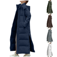thumbnail image 1 of Paiwinds Women's Lengthened Thickened Down Cotton Jacket, Winter Fashion Long Coat with Full Zip Closure, Puffer Outerwear for Cold Days and Stylish Winter Looks, 1 of 4